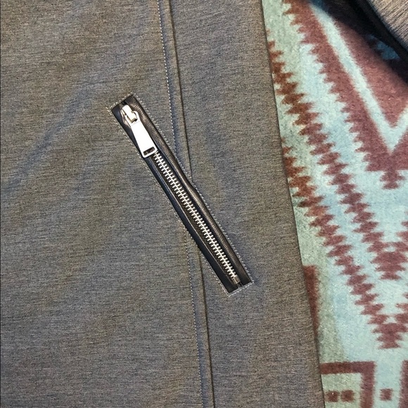 BCBGeneration Grey and Black Faux Leather Hooded Women's Jacket Sz Small - Picture 10 of 14